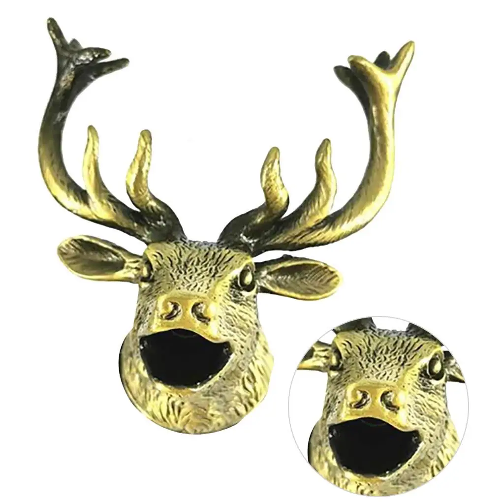

1Pcs Wine Pourer Zinc Alloy Deer Animal-Shaped Elk Head Wine Stopper Drinks Bar Tools Home Party Night Club Bar Accessories