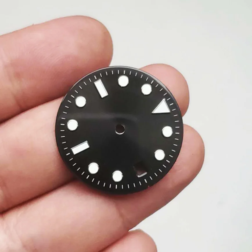 Watch Accessories Blue Black 4 Pin Dial Blue Luminous 28.5mm/29mm Fits 2824/2836 Movement Watch Dials