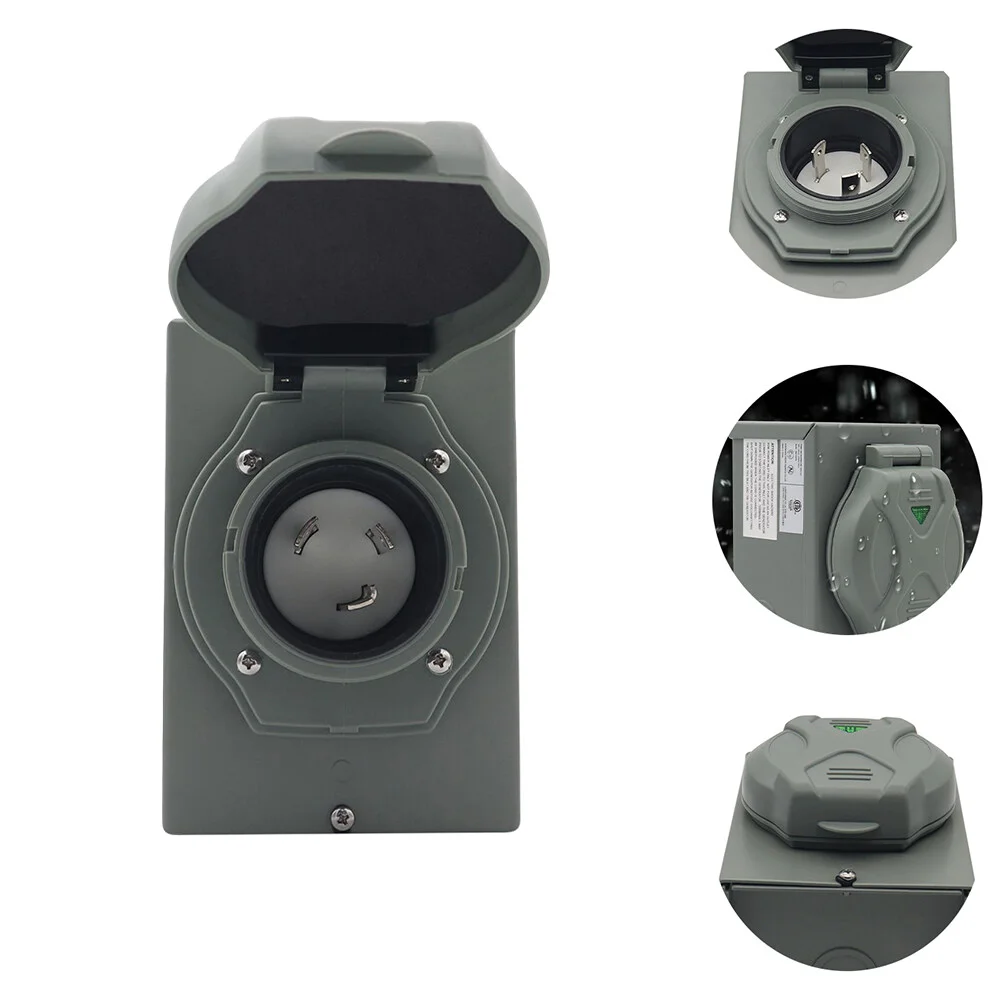 

Heavy Duty Weatherproof Power Inlet Box Power Supply Inlet Box for Outdoor Use