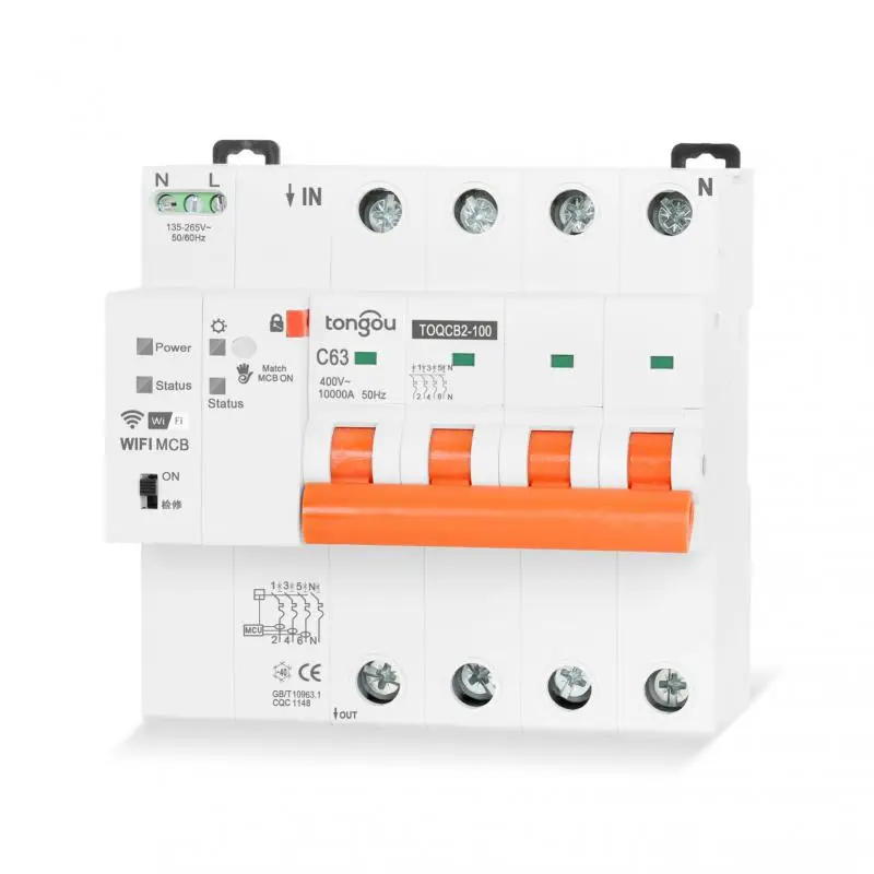 

Smart Life 63a Automatic Mcb Tuya Measurement Circuit Breaker Remote Control Metering Switch Work With Alexa Google Home Ifttt