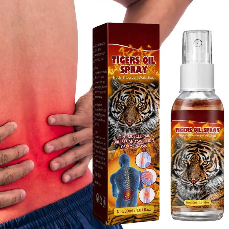 Фото 30 мл Таиландский спрей с тигровым маслом, активирующий мышцы и кости, массажный спрей для ухода за костями для лечения ревматической артралгии, синяков, отец №1