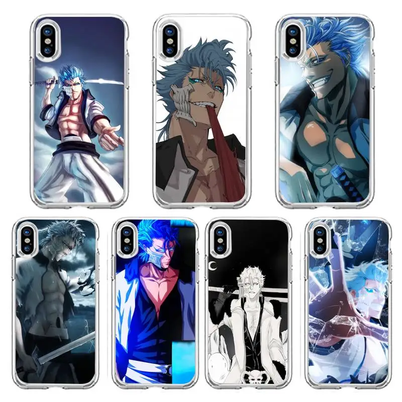 

Grimmjow Jaegerjaquez Bleach Phone Case Transparent soft For iphone 12 11 13 7 8 6 s plus x xs xr pro max mini
