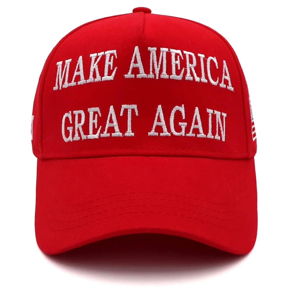 Красная шляпа MAGA Donald Trump 2024 бейсболка с флагом США дальнобойщика MAKE AMERICA GREAT AGAIN