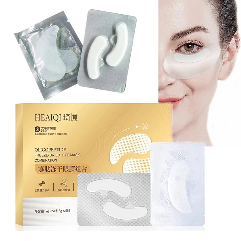 

Fully Absorbed Oligopeptide Collagen Freeze Dried Eye Mask 2 Layers Hydrolyze Eyes Patch For Dark Circles Anti Wrinkle