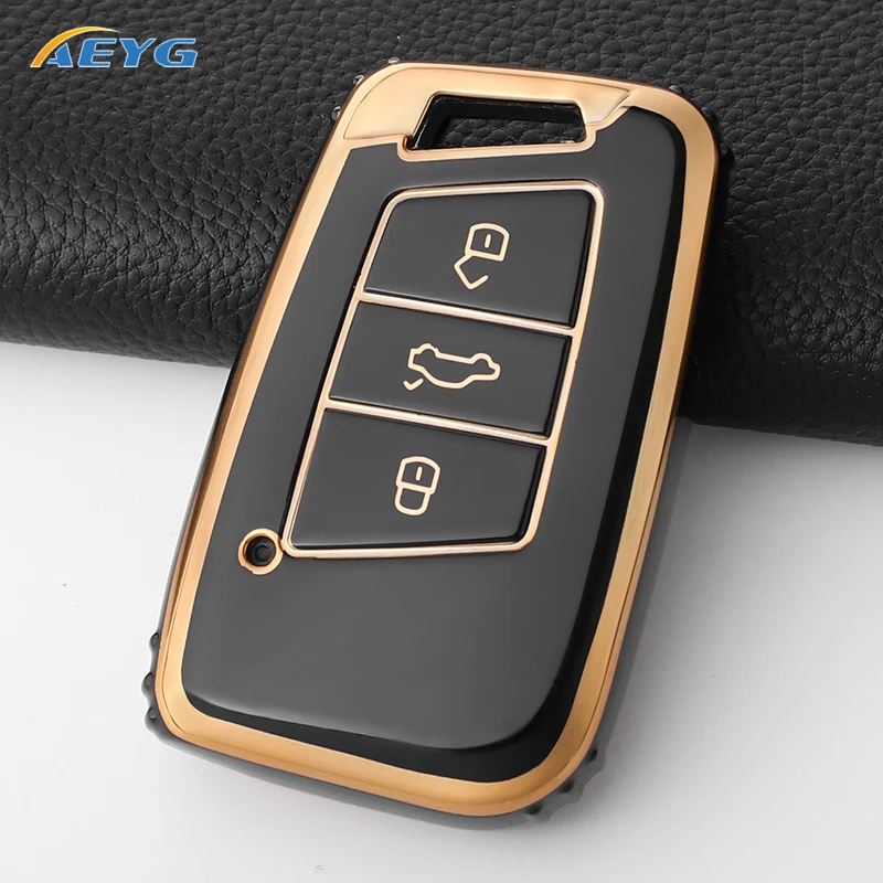 Чехол для автомобильного ключа VW Volkseagen Passat B8 Magotan For Skoda Superb A7 Kodiaq