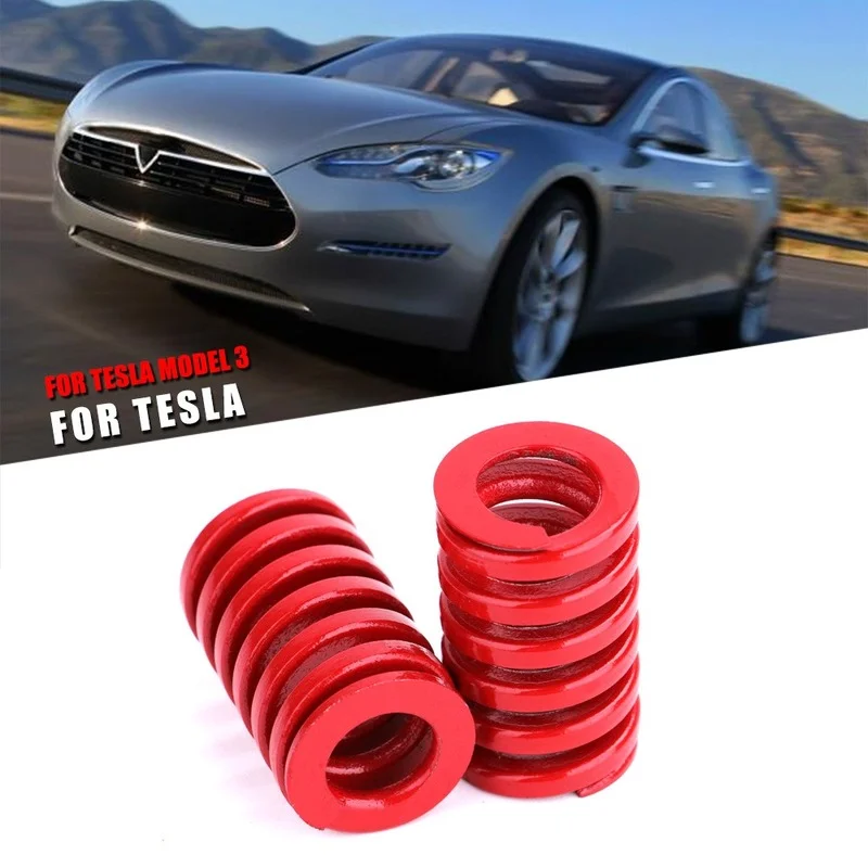 

for VW Glof 6 Tesla Model 3 25mm OD Die Spring for Rear Trunk Tailgate Strut Support Left Bars Red 2017-2021 Car Accessories