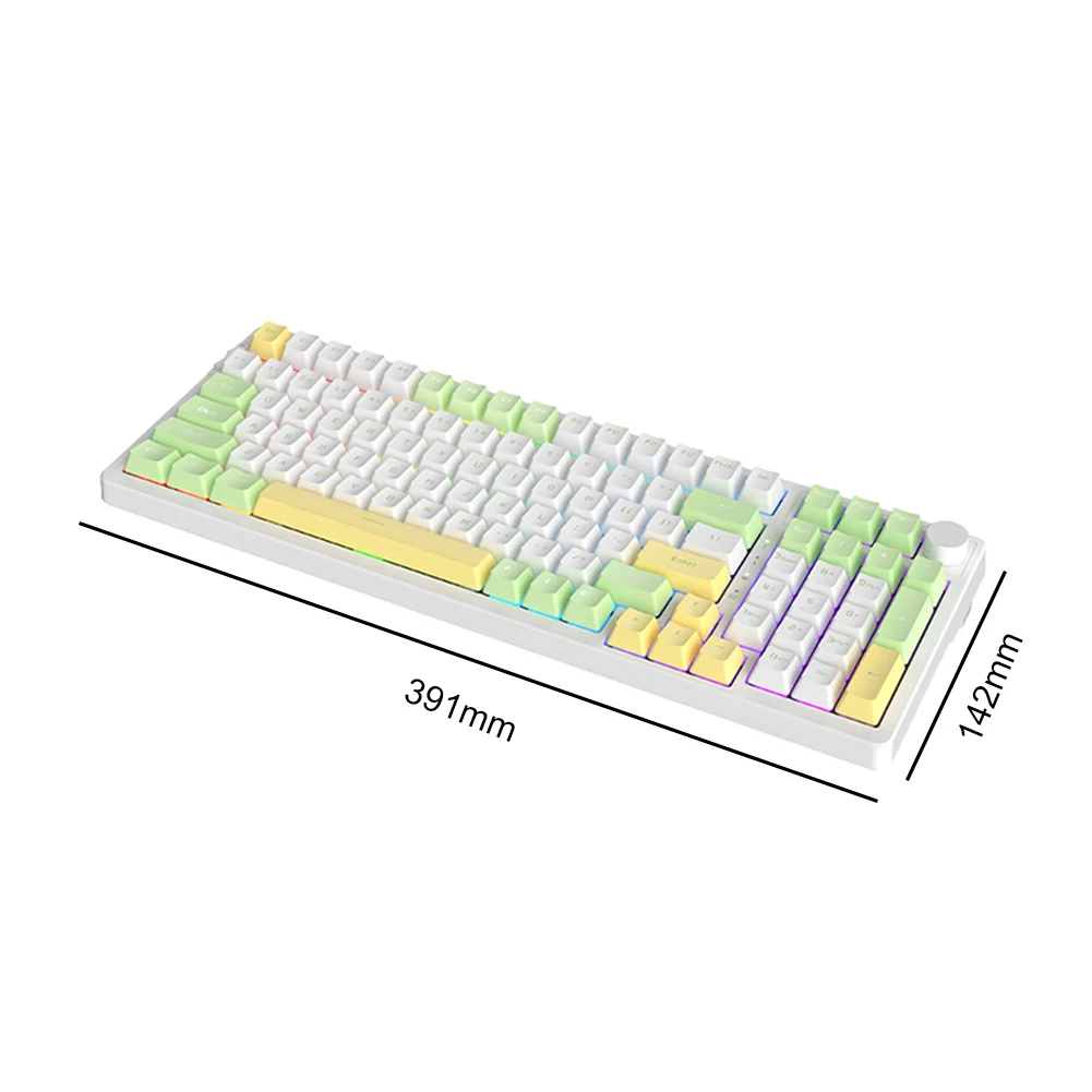 Механическая клавиатура 99-клавишная с RGB подсветкой возможностью горячей замены