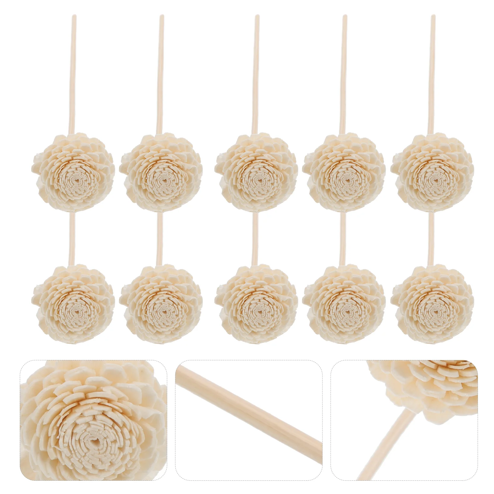 

10 Pcs Aromatherapy Dried Flowers Essential Oil Sticks Rattan Vines Home Diffusers Air Freshener Rattans Reed Lavender Perfume