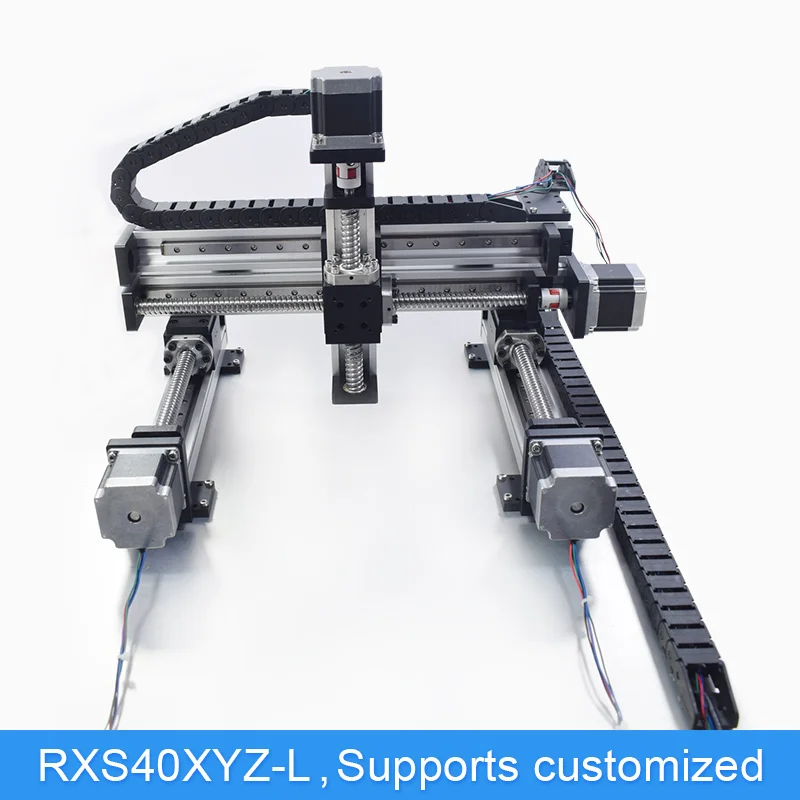 Купи Motorized Guide Module Linear Module Ballscrew Precise Linear Guide z Axis Cnc Assembly 100mm Low Noisy Free Shipping за 95,394 рублей в магазине AliExpress