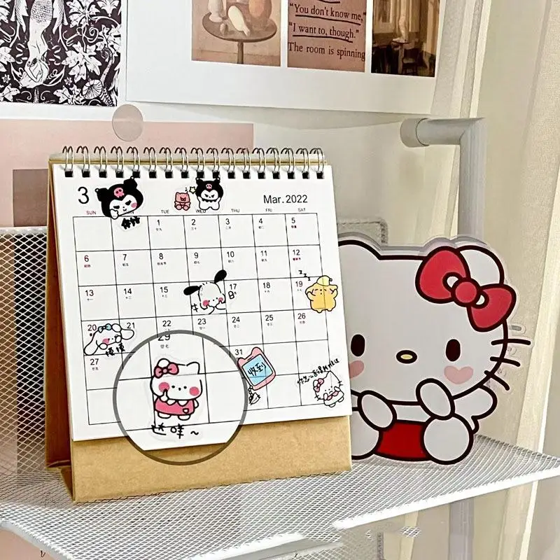 

Cartoon Emoticon Sticker Sanrio Hello Kittys Kuromi Accessories Anime Kawaii Cute Decorate Material Stickers Toys for Girls Gift