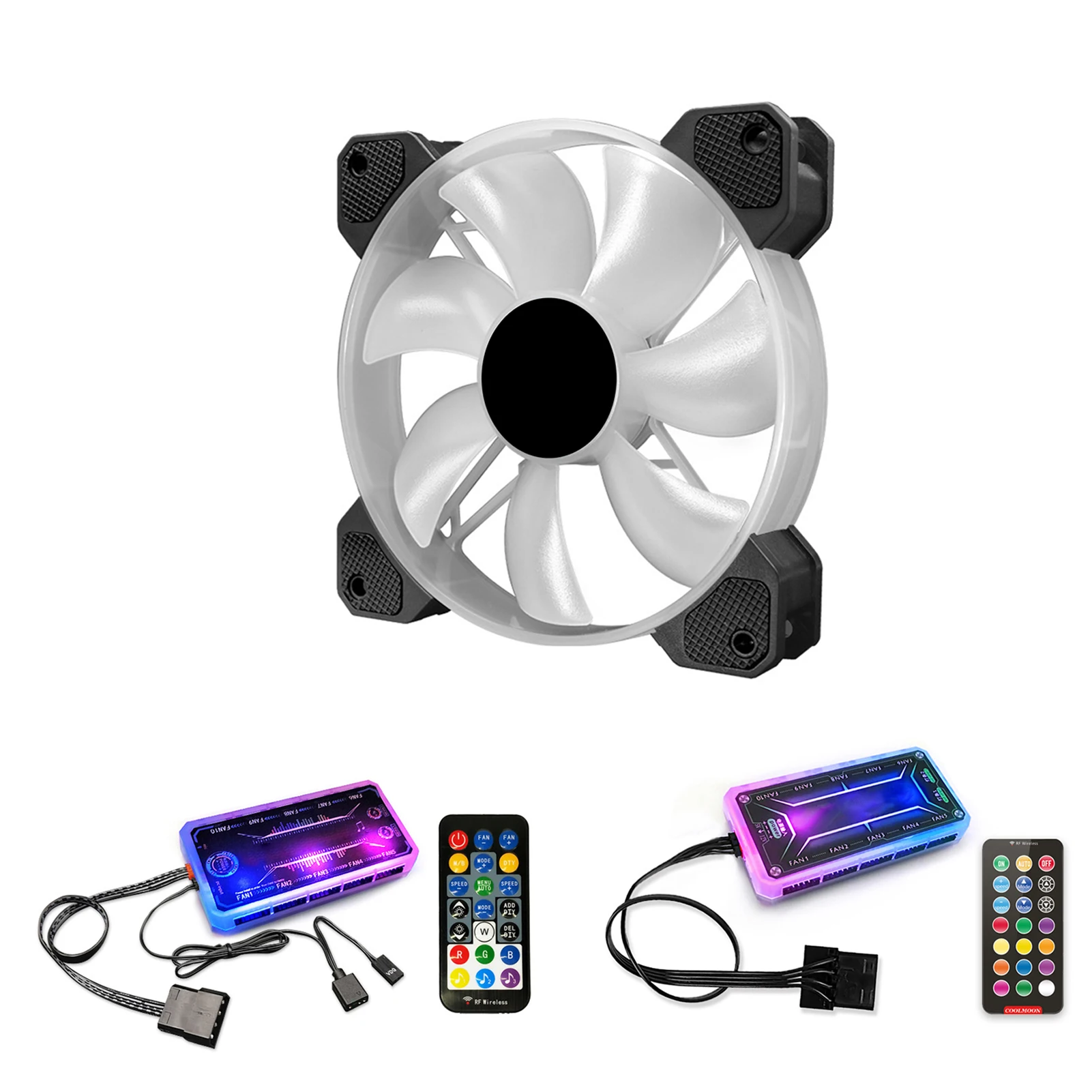 

PC Fan 120mm Slim 15mm Thickness, Quiet Computer Cooling Fans, 53.6CFM 120X15mm PWM Controlled with De-vibration Rubber