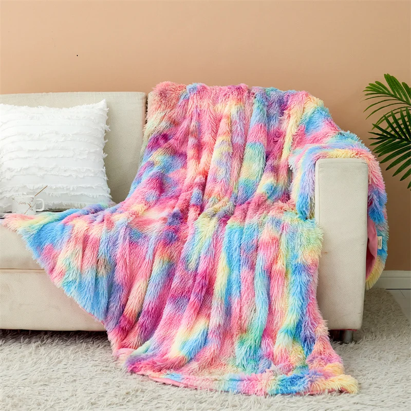 

Throw Blanket for Couch, White Fluffy Blanket for Bed, Soft Faux Fur Blanket Comfy Shaggy Cozy Plush Fuzzy Blankets Sofa Cover