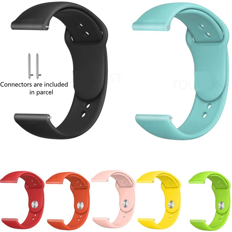 Cinturino 22Mm 20Mm 18Mm Per Samsung Galaxy Watch 3/4 Classic/5/5 Pro/3 Gear S2 S3 Cinturino In Silicone Amazfit Bip Huawei Gt 2 Active 2