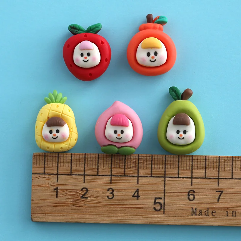 

50pcs fruit Hair Accessories Phone Case Refrigerator Shell Patch KT3288