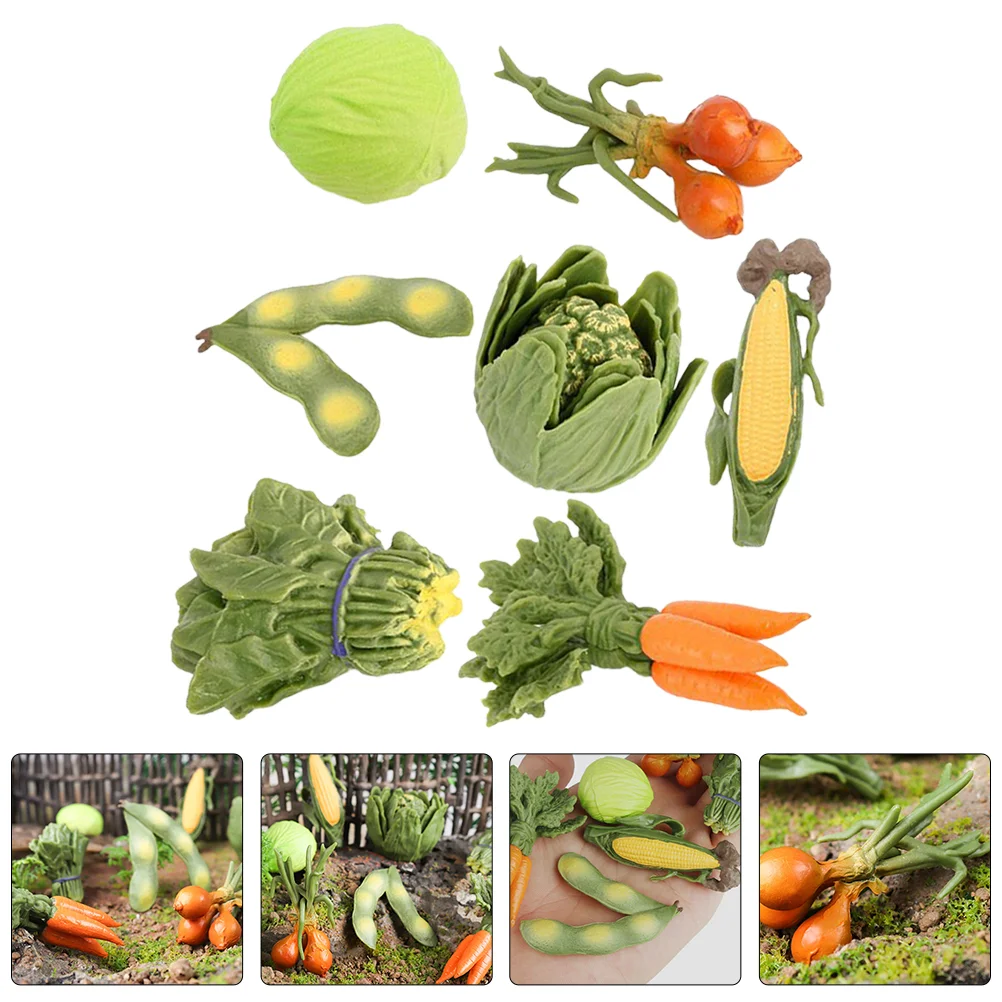 

Decor Vegetable Store Photo Props Artificial Lifelike Fake Vegetables Models Plastic Adornment Toddler