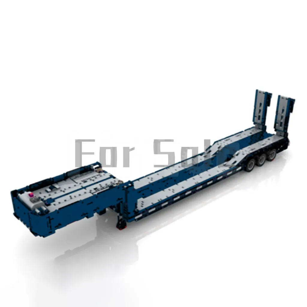 

Moc-10554 Custom Rc Low Loader With Ramps Remote Electric Model Building Blocks Stitch Toys For Adults Kids Boys Girls Ages 12+