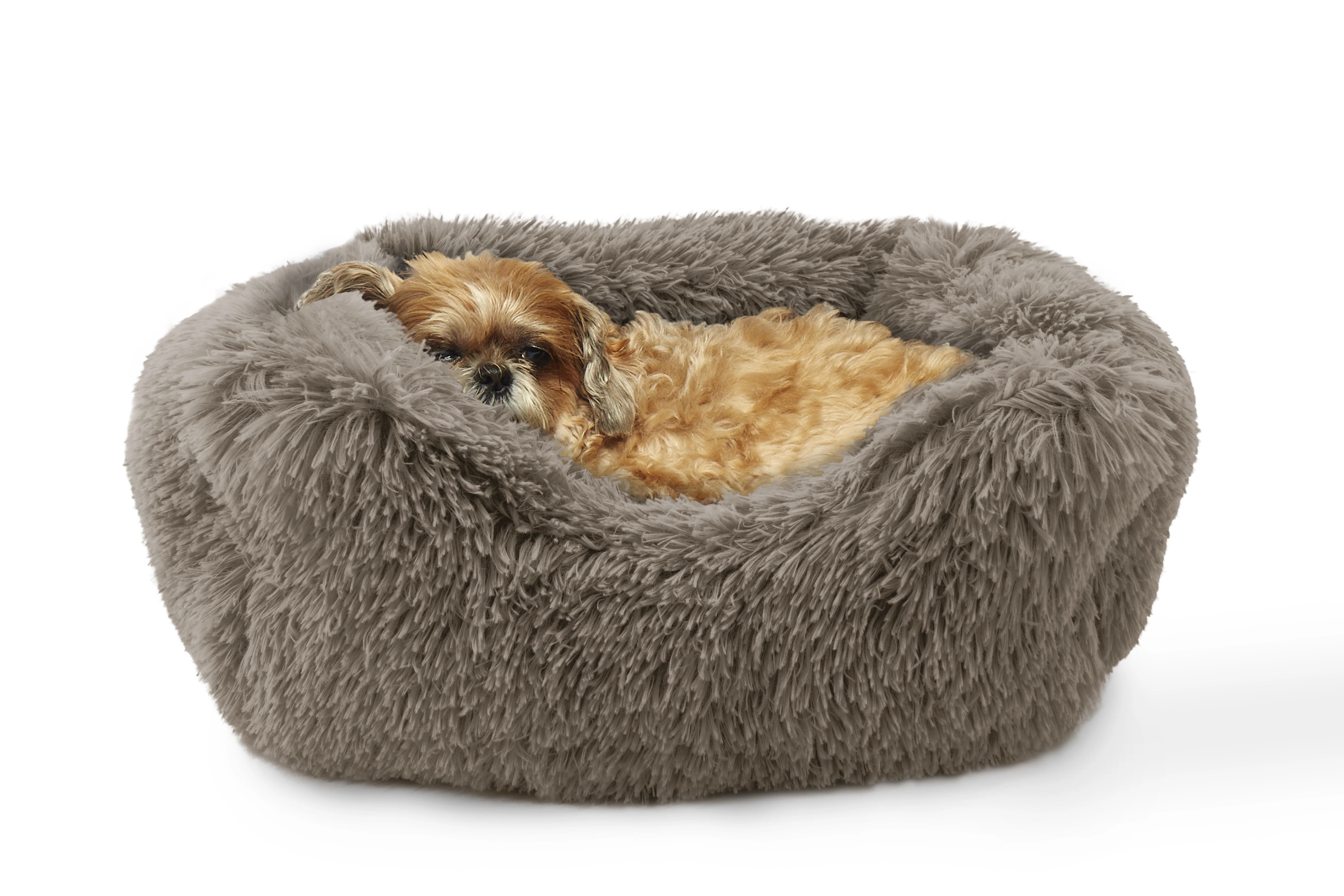 

Super Lux Shaggy Fur Cuddler Pet Bed - Small