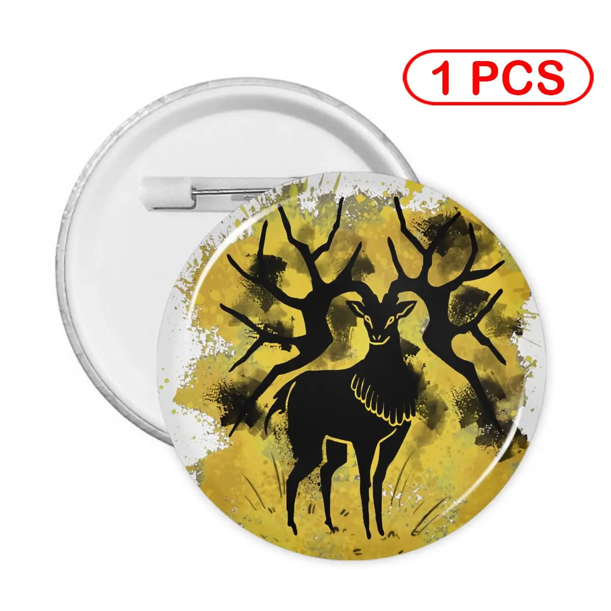 

Металлическая брошь в виде золотого оленя, креативная брошь, украшение для одежды