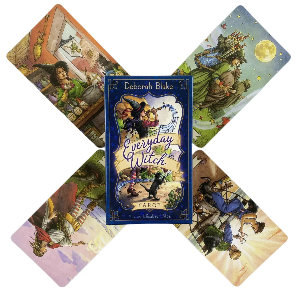 Ежедневная игра с картами ведьмы Таро 78 колодов издание гадания англоязычными