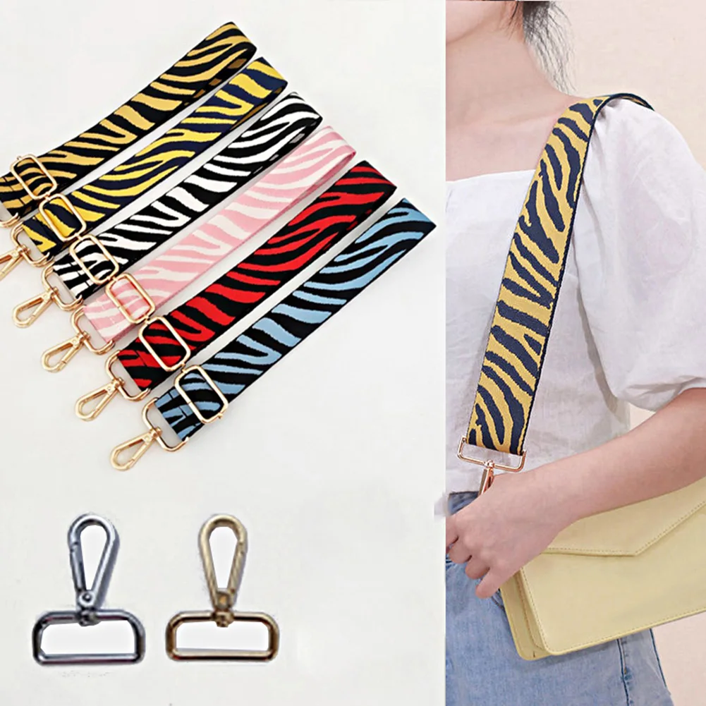 

Fashion Zebra Pattern Crossbody Bag Strap Adjustable DIY Handbag Strap Women Shoulder Bag Handles Bag Accessories Bag Handles