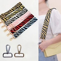 fashion zebra pattern crossbody bag strap adjustable diy handbag strap women shoulder bag handles bag accessories bag handles