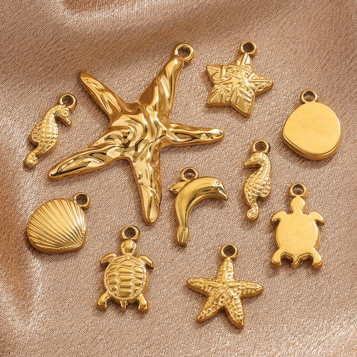 5 шт. Уникальные Милые кулоны в виде морских звезд коньков ракушек ювелирные