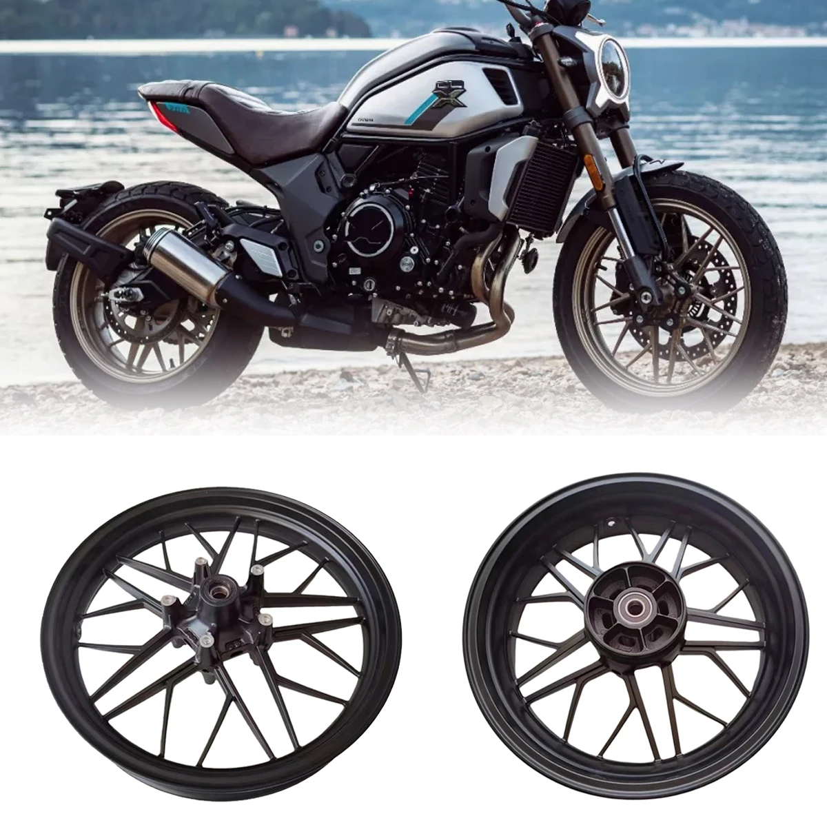 Мотоцикл CFMOTO CLX-700 ступица переднего колеса передние и задние алюминиевые