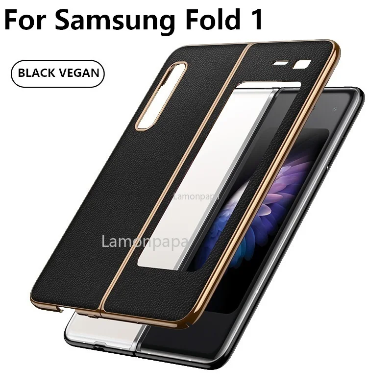 

Роскошный чехол для телефона Samsung Galaxy Fold 1, чехол F9000, полноразмерный гальванический противоударный чехол с краями для Samsung, складной чехол
