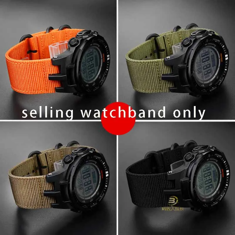 Водонепроницаемый спортивный холщовый браслет для Casio модифицированный нейлон