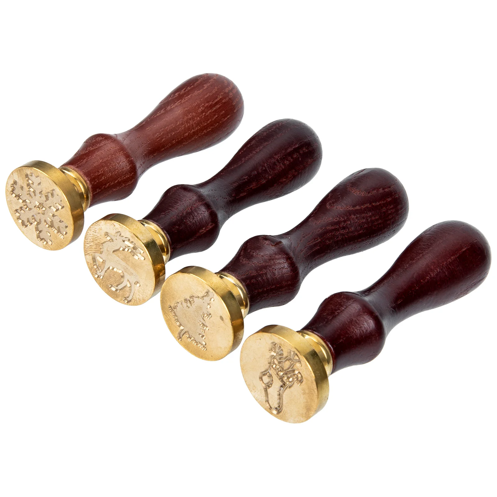 

1 set of Xmas Sealing Stamp Wax Seal Stamp Removable Head Sealing Stamp