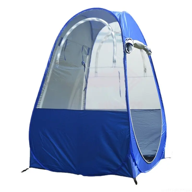 

Winter Fishing UV-protection Pop Up Tent Single Person Automatic Rain Shading Camping Equipment Outdoor Portable with 2Windows