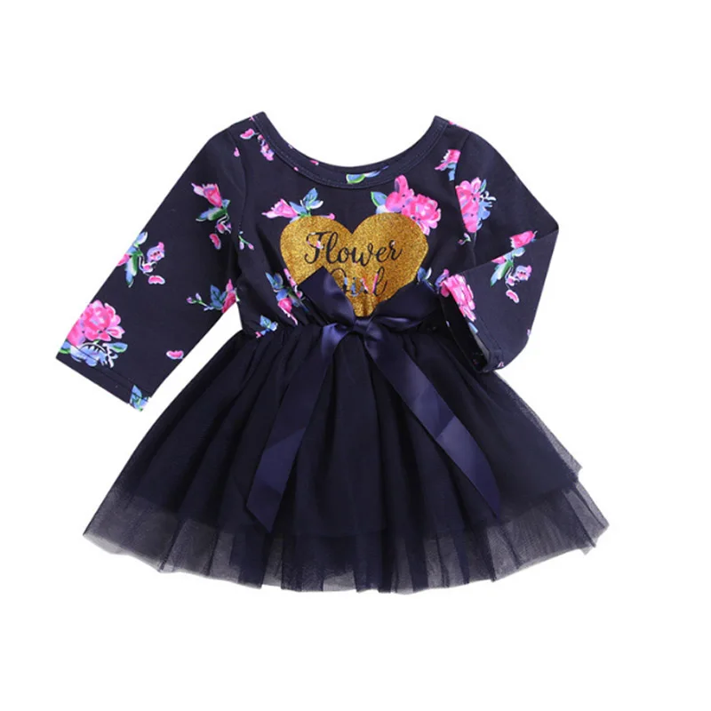 

V-TREE Spring Baby Girls Dress Lace Princess Dress Cotton Long Sleeve Girls Clothes Casual Party Toddler Clothing