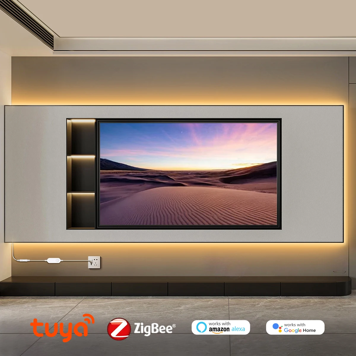 Светодиодная лента ZigBee с Wi-Fi LED лампа регулируемой яркостью контроллером 5 В USB