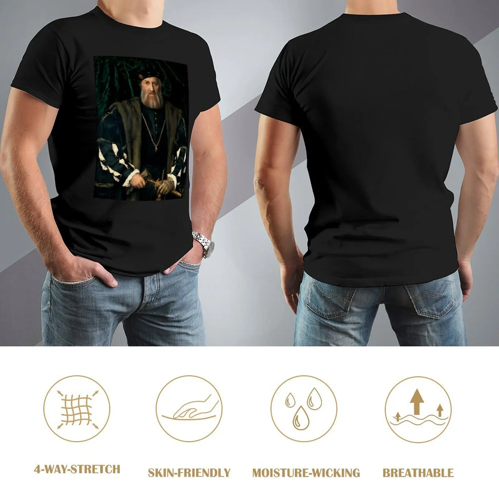 Charles de Solier Sieur Morette - футболка Hans Holbein летняя верхняя уличная одежда мужская