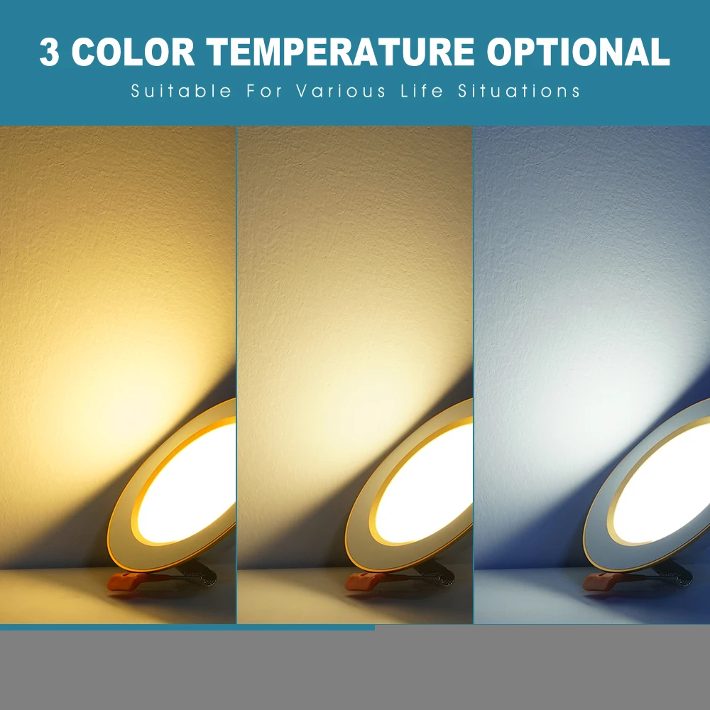 

Светильник с язычком для оформления дневного света, 3 Вт, 5 Вт, 7 Вт, 9 Вт, 12 Вт, встраиваемый потолочный светильник для телефона, 90-220 В