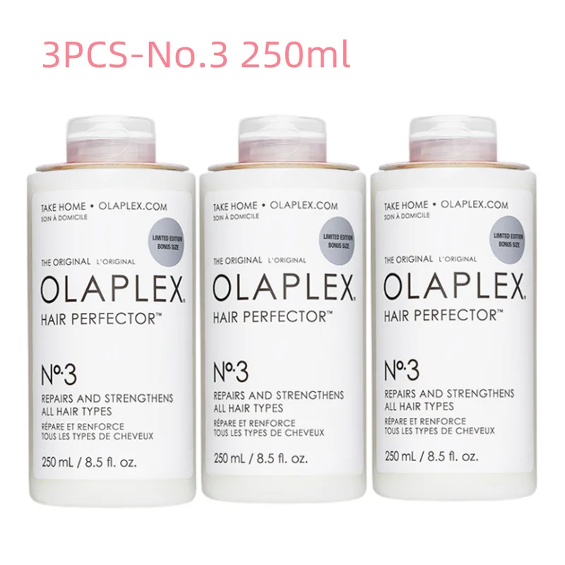

3PCS Olaplex No.3 Hair Perfector Hair Care Pre-Shampoo Smoothing Moisturizing Repair Hair Structure Improve Damaged Frizz 250ml