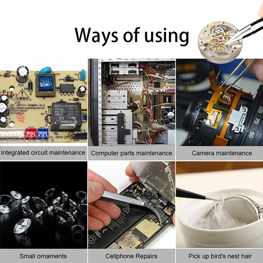 Антистатический Реверсивный керамический пинцет электронная сигарета из