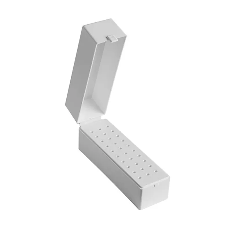 

NEW2023 Holes Nail Art Drill Grinding Head Bit Holder Display Storage Box Nail Drill Bits Container Stand Display Rack