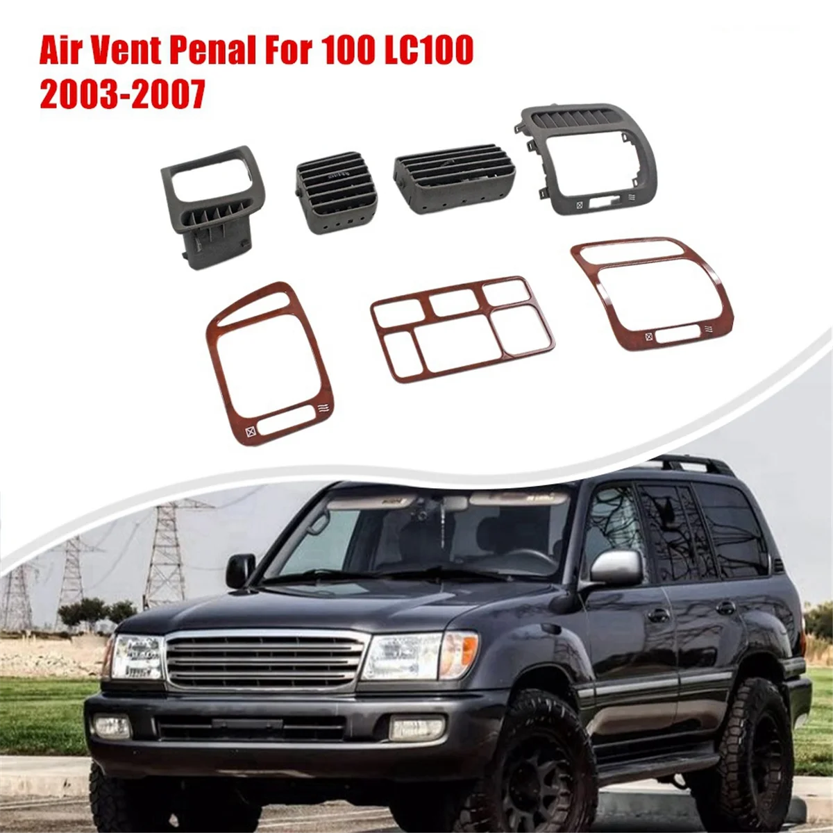 Автомобильный интерьер A/C Воздушная решетка для замены насекомых Toyota Land Cruiser 100