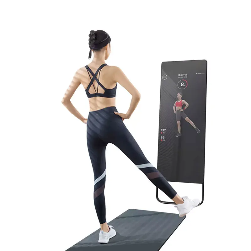 

Retail 43 inch touch screen floor standing exercise mirror gym magic workout mirror fitness mirror