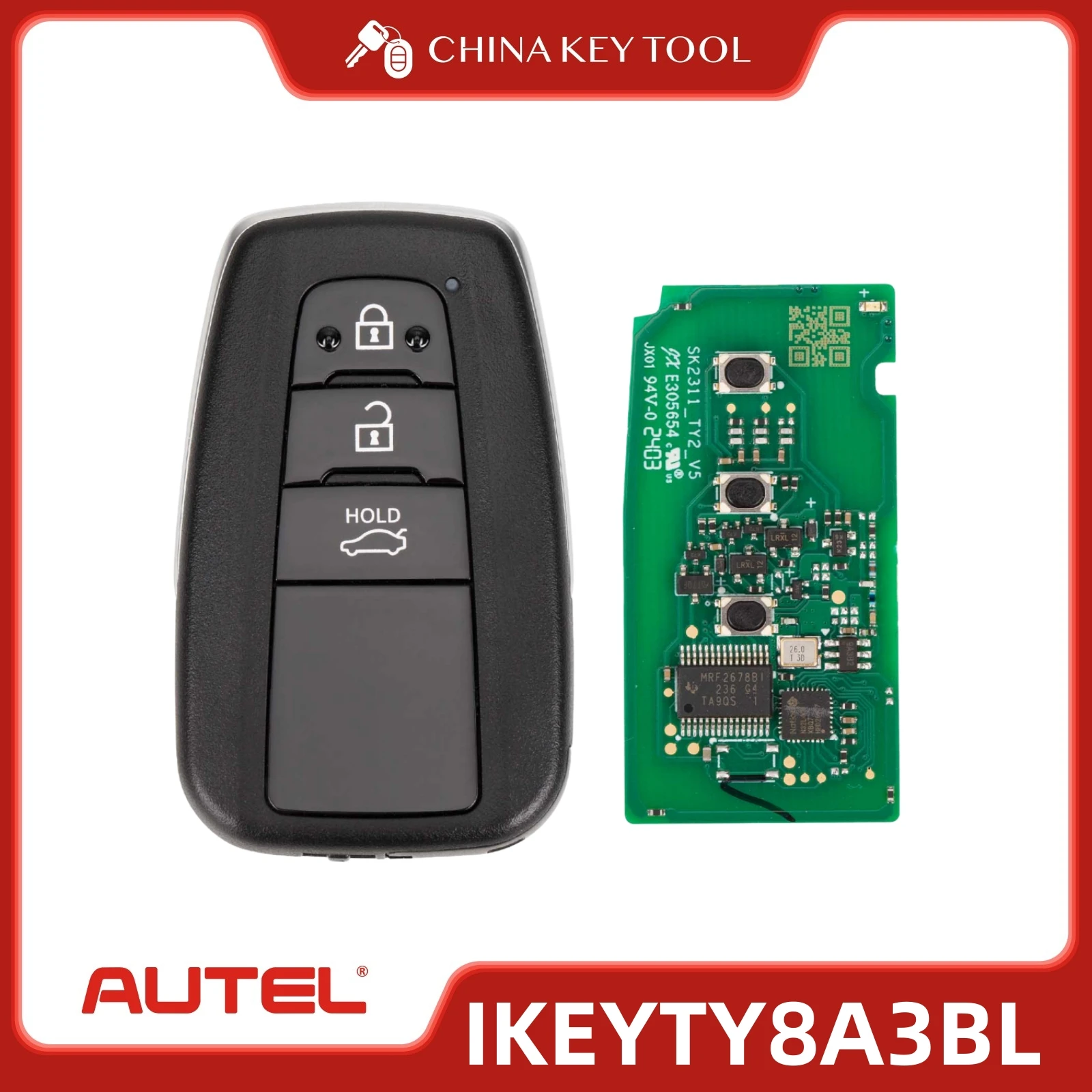 

1 шт. Autel Ikey IKEYHD005AL HD005AL универсальный умный дистанционный ключ 5 кнопок для Honda для Autel смарт-ключ для KM100 IM508 IM608 KM1
