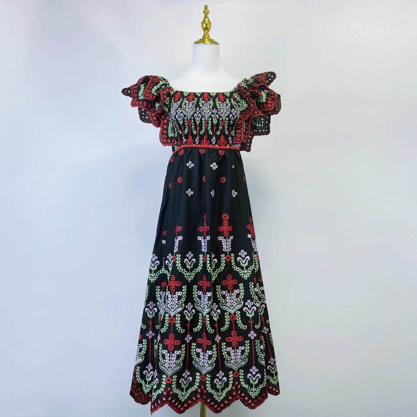 Womens Dresses 2024 Luxury Women's Elegant Dress Restore Ancient Ways Elegance Korean Style Summer Long Party Fashion Midi