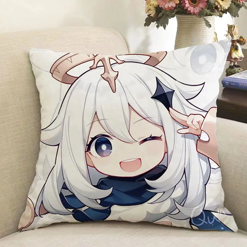 

Наволочки для подушек Genshin Impact, наволочки для подушек для кровати, автомобильных диванов, наволочки 45x45, декоративные подушки 45*45