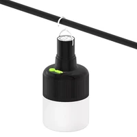portable led tent light lantern outdoor bulb usb rechargeable with hook bbq camping hanging emergency night lamp working torch