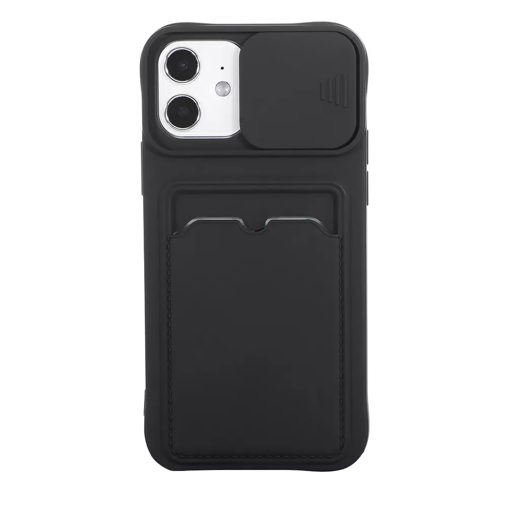 

Camera Lens Protection Case For iPhone 12 11 Pro Max XS XR X 6 s 6s 8 7 Plus Mobile Phone Cover Soft Silicone Card holder