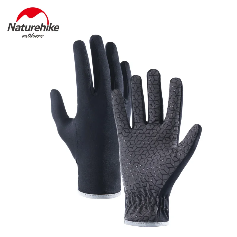 

Naturehike Outdoor Sunscreen Anti-UV Elasticity Non-Slip Breathable Touch Screen Full Finger Gloves For Climbing Hiking Cycling