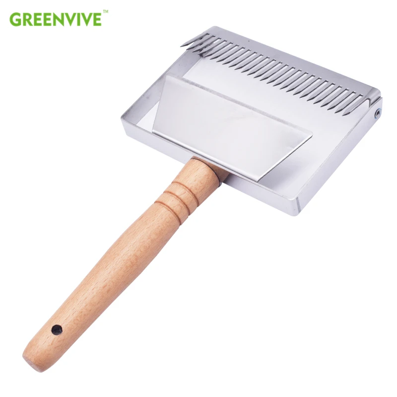 

Beekeeping Bee Hive Newest Uncapping Fork Stainless Steel Honey Scraper For Opening Honey On The Honey Comb Apicultura Bee Tools
