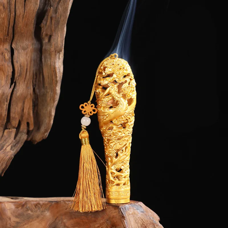 

12,5 см классический сплав металла Феникс китайский узел вставка благовония Тонкий Карманный ручные Кусочки/домашние украшения крафт