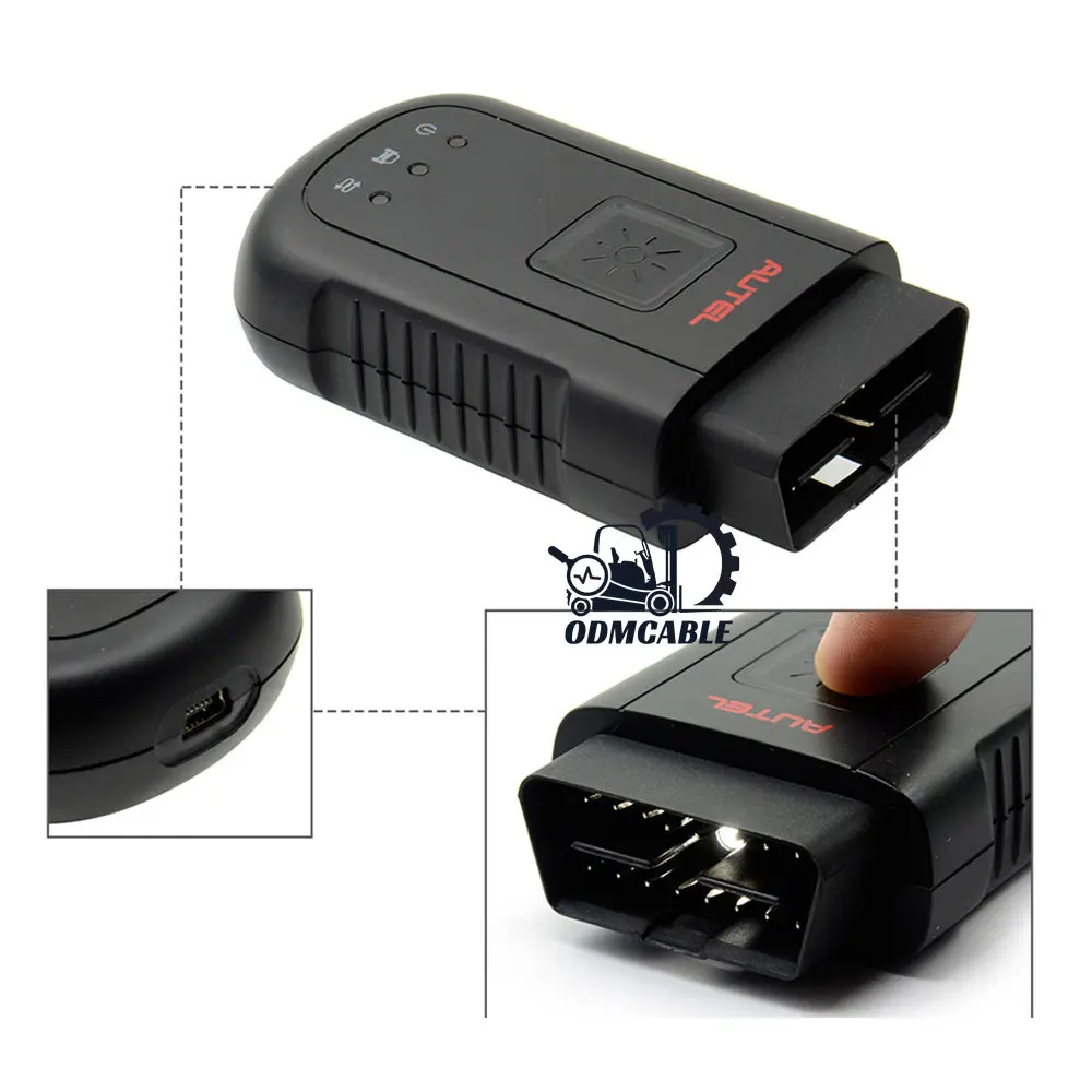 

Autel MaxiSYS-VCI 100 Wireless Diagnostic Interface MaxiVCI V100 MS906BT/MK908P/Elite/Maxisys BT Connector Adapter