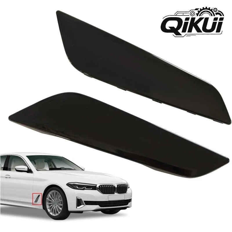 Фото Накладка на переднее крыло QIKUI, черная, для BMW G30 G31 G38 5 серии, 51747439013, 51747439014 №5